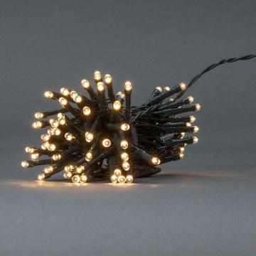 LED Χριστουγεννιάτικη εξωτερική σειρά 48xLED/7 λειτουργίες/3xAA 4,1m IP44 θερμό λευκό