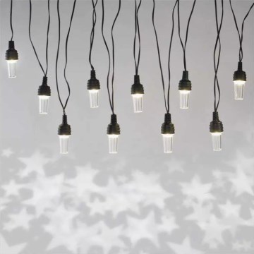 LED χριστουγεννιάτικη εξωτερική γιρλάντα 10xLED/9,5 m IP44 ψυχρό λευκό