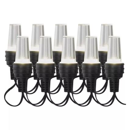 LED χριστουγεννιάτικη εξωτερική γιρλάντα 10xLED/9,5 m IP44 ψυχρό λευκό