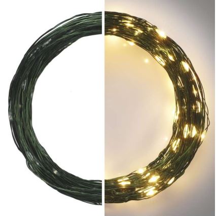 LED χριστουγεννιάτικη εξωτερική γιρλάντα 150xLED/20m IP44 θερμό λευκό