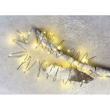 LED χριστουγεννιάτικη εξωτερική γιρλάντα 150xLED/20m IP44 θερμό λευκό