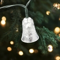 LED Χριστουγεννιάτικη εξωτερική γιρλάντα 20xLED/2xAA 2,2 m IP44 πολύχρωμα κουδουνάκια