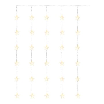 LED χριστουγεννιάτικη εξωτερική γιρλάντα 30xLED/3,9m IP44 με αστέρια