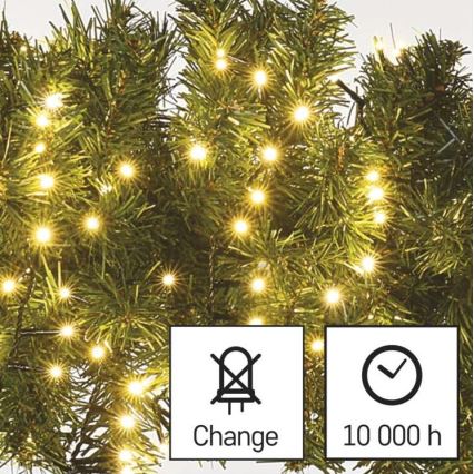 LED Χριστουγεννιάτικη εξωτερική γιρλάντα 600xLED/17m IP44 θερμό λευκό
