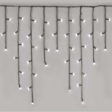 LED Χριστουγεννιάτικη εξωτερική γιρλάντα 600xLED/8 λειτουργίες 15m IP44 ψυχρό λευκό