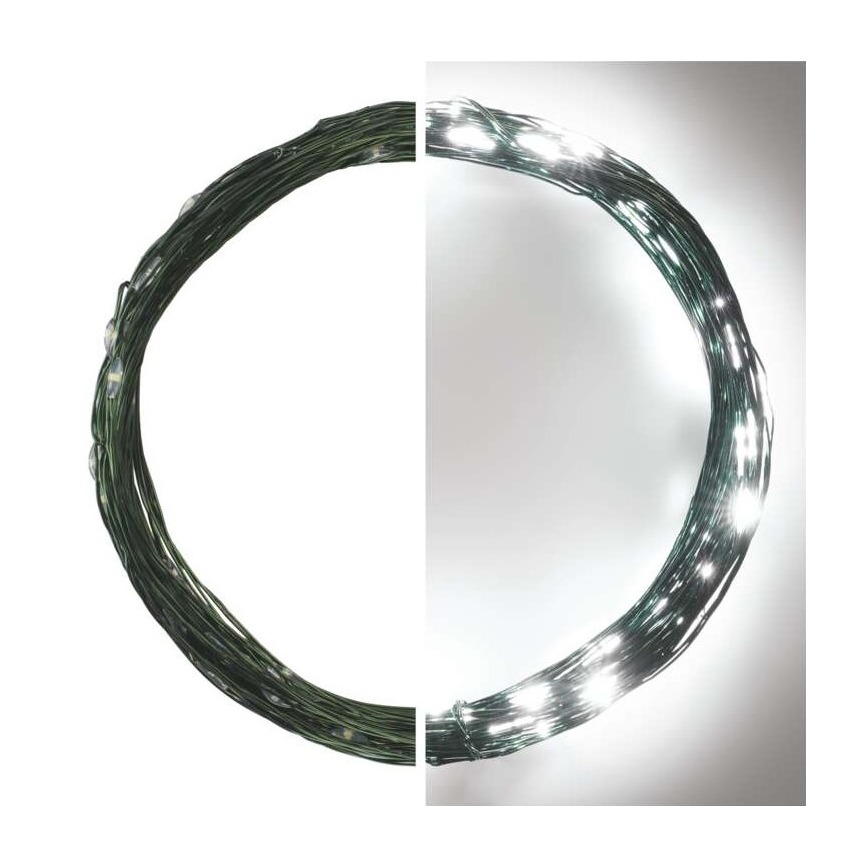 LED χριστουγεννιάτικη εξωτερική γιρλάντα 75xLED/12,5m IP44 ψυχρό λευκό