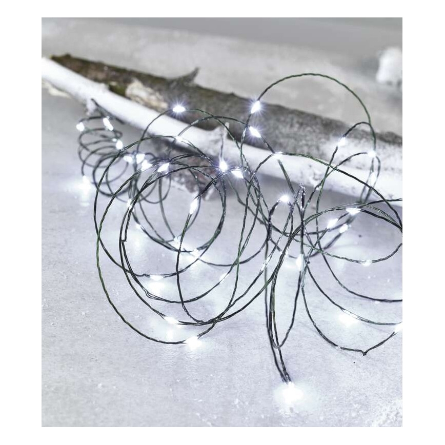 LED χριστουγεννιάτικη εξωτερική γιρλάντα 75xLED/12,5m IP44 ψυχρό λευκό