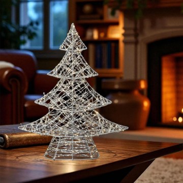 LED Χριστουγεννιάτικη διακόσμηση 160xLED/230V 45 cm δέντρο θερμό λευκό