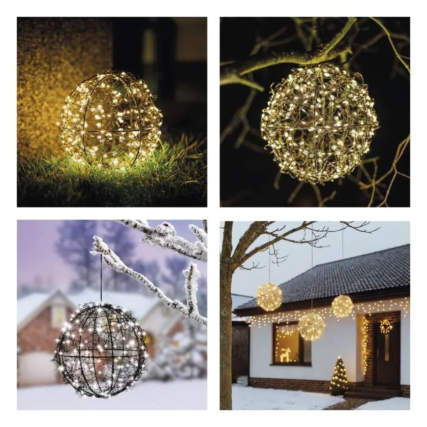 LED Χριστουγεννιάτικη διακόσμηση 200xLED/230V, διάμετρος 20 εκ.