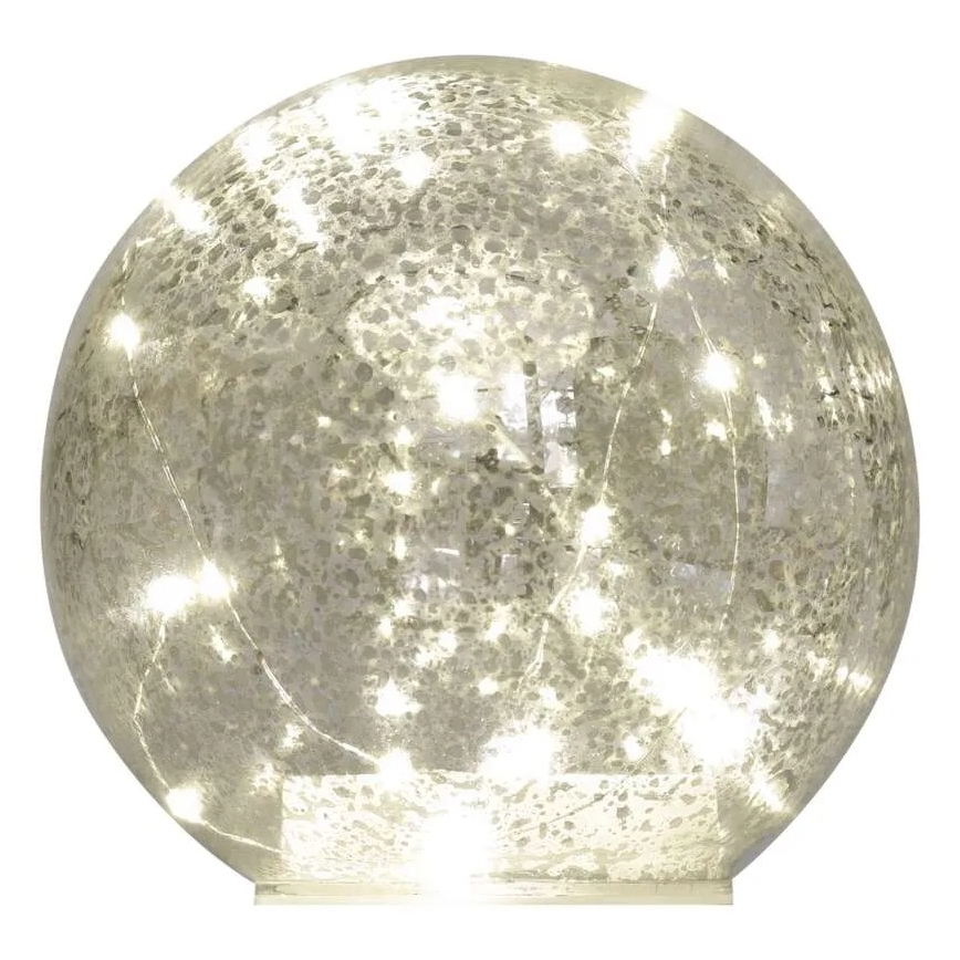 LED Χριστουγεννιάτικη διακόσμηση 20xLED/3xAA μπάλα Ø 15 cm