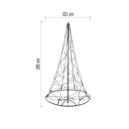 LED Χριστουγεννιάτικη διακόσμηση 480xLED/230V IP44 180 cm
