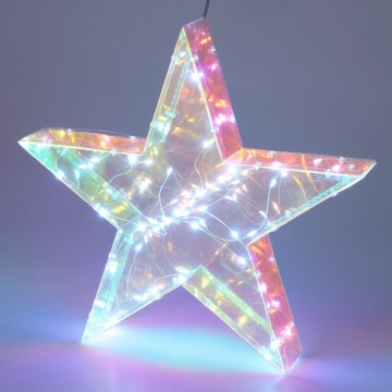 LED Χριστουγεννιάτικη διακόσμηση 50xLED/3xAA 40 cm ζεστό λευκό αστέρι