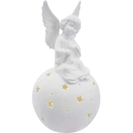 LED Χριστουγεννιάτικη διακόσμηση LED/0,4W/2xAA κεραμικός άγγελος