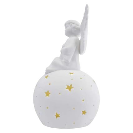 LED Χριστουγεννιάτικη διακόσμηση LED/0,4W/2xAA κεραμικός άγγελος