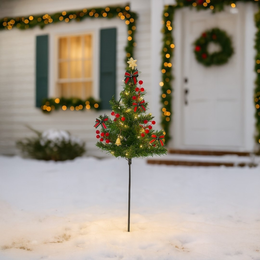 LED Χριστουγεννιάτικη διακόσμηση LED/1W/230V 75 cm IP44 πράσινη