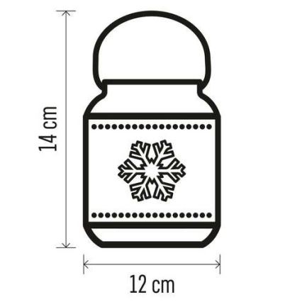 LED Χριστουγεννιάτικη διακόσμηση LED/3xAAA λευκή