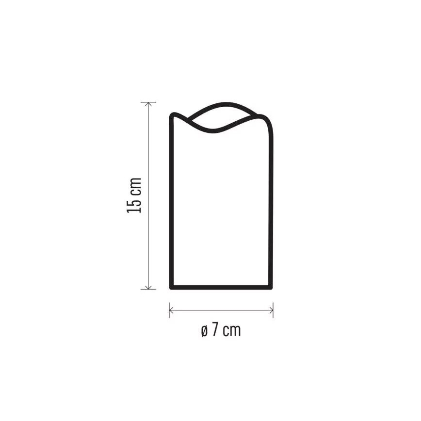 LED Χριστουγεννιάτικο κερί LED/3xAAA νιφάδες χιονιού ψυχρό λευκό