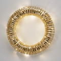 LED Χριστουγεννιάτικο στεφάνι 30xLED/3xAA διάμ. 40 cm ζεστό λευκό στεφάνι/χρυσό