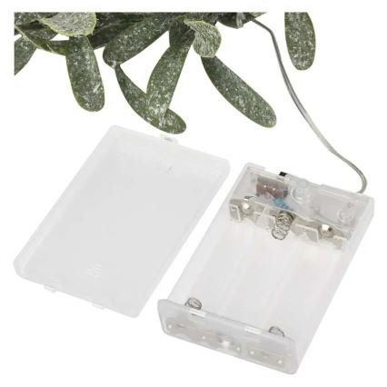 LED Χριστουγεννιάτικο στεφάνι — 25 LED, λειτουργία με 3xAA, διάμετρος 35 εκ.