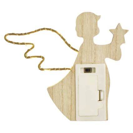 LED Χριστουγεννιάτικο διακοσμητικό αγγελάκι 8xLED/2xAAA