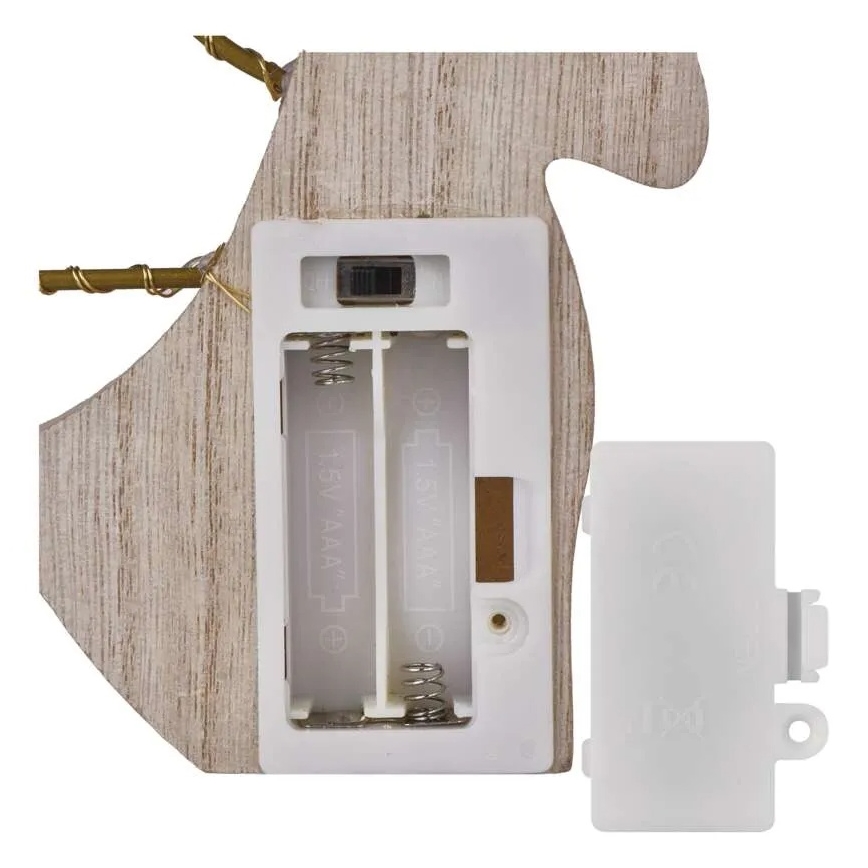 LED Χριστουγεννιάτικο διακοσμητικό αγγελάκι 8xLED/2xAAA