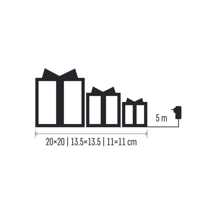 LED Χριστουγεννιάτικο διακοσμητικό LED/2,25W/230V ζεστό λευκό