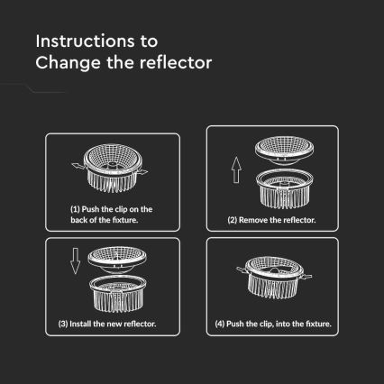 LED Χωνευτό φωτιστικό σποτ LED/20W/230V 6400K 40°/20° διάμετρος 11 cm γυαλιστερό χρώμιο