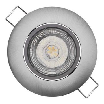 LED χωνευτό φωτιστικό οροφής EXCLUSIVE LED/5W/230V 3000 K ασημί