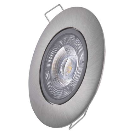 LED χωνευτό φωτιστικό οροφής EXCLUSIVE LED/5W/230V 3000 K ασημί