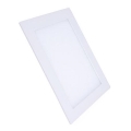 LED χωνευτό φωτιστικό οροφής LED/18W/230V 3000/4000/6000K 22,5x22,5 cm λευκό