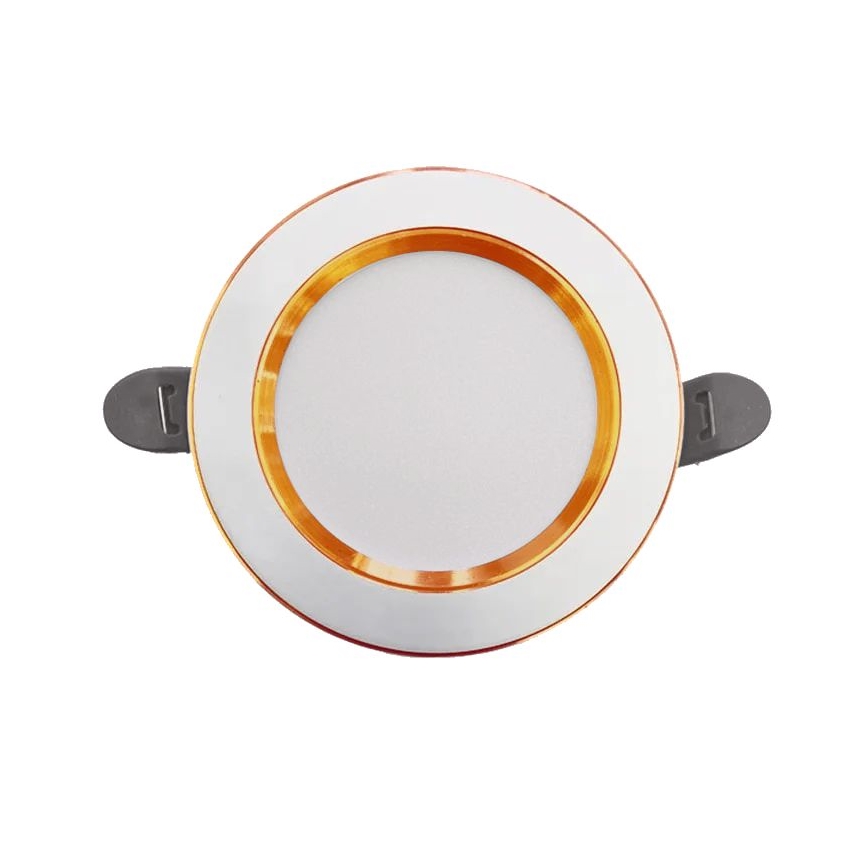 LED Χωνευτό φωτιστικό οροφής LED/7,5W/230V 4000K λευκό/χρυσαφί