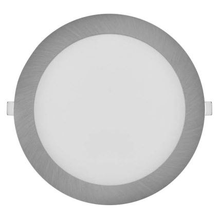 LED χωνευτό φωτιστικό οροφής NEXXO LED/18W/230V 3000/3500/4000K, ασημί, διάμετρος 22,5 εκ.
