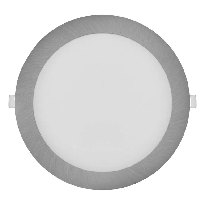 LED χωνευτό φωτιστικό οροφής NEXXO LED/18W/230V 3000/3500/4000K, ασημί, διάμετρος 22,5 εκ.