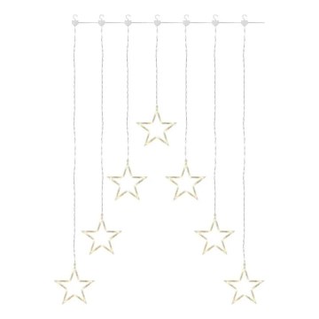 LED Χριστουγεννιάτικη κουρτίνα 70xLED/3,6W 567x125 cm θερμό λευκό