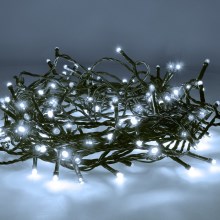 LED Χριστουγεννιάτικα λαμπάκια 200xLED/8 λειτουργίες 25m IP44 ψυχρό λευκό