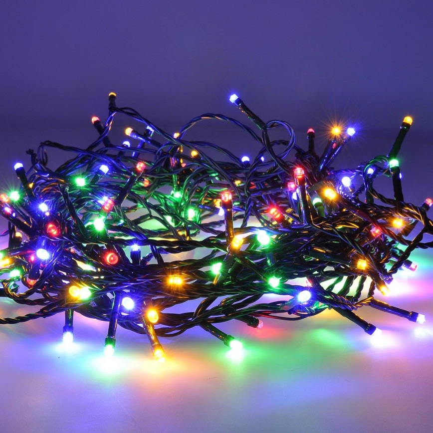 LED Χριστουγεννιάτικα λαμπάκια 50xLED/8 λειτουργίες 8m IP44 πολύχρωμα