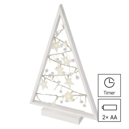 LED Χριστουγεννιάτικη διακόσμηση 15xLED/2xAA δεντράκι