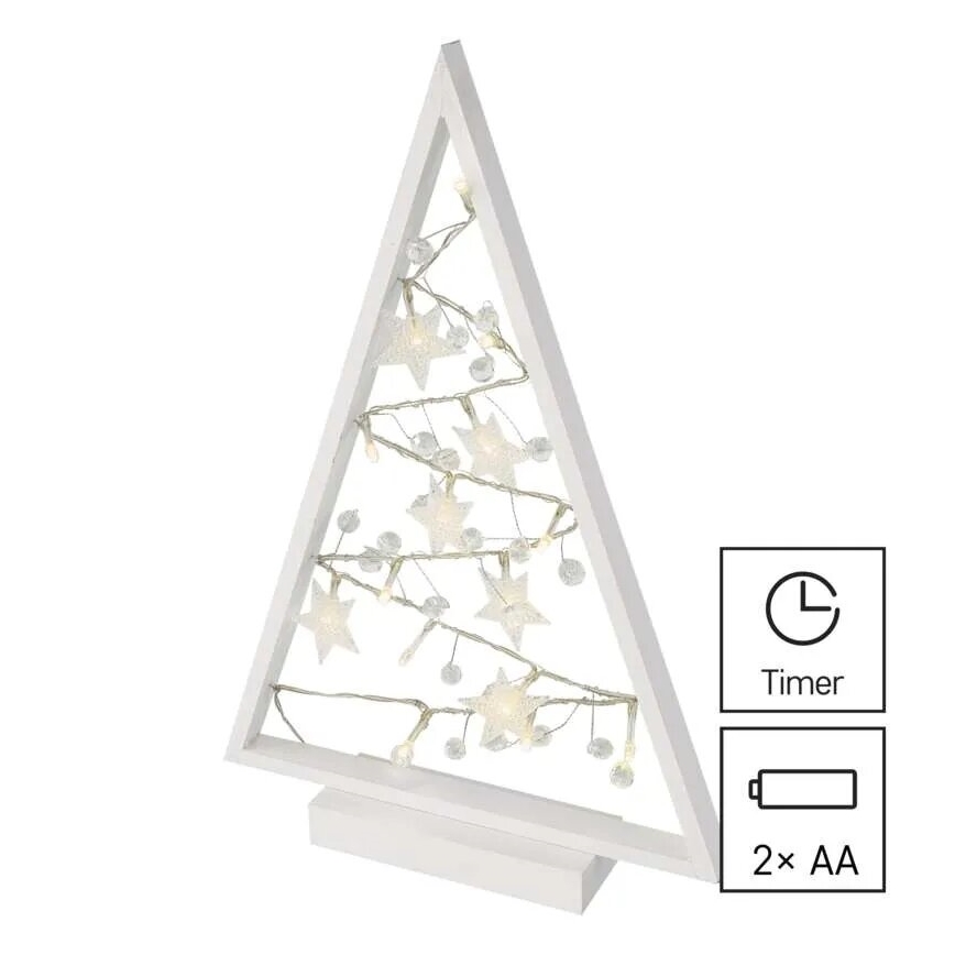 LED Χριστουγεννιάτικη διακόσμηση 15xLED/2xAA δεντράκι