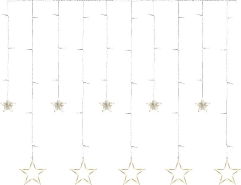 LED χριστουγεννιάτικη κουρτίνα 115xLED/1,35W 6,85x1,05 m θερμό λευκό