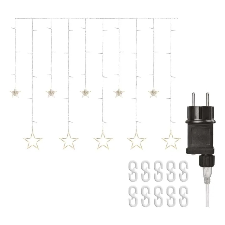 LED χριστουγεννιάτικη κουρτίνα 115xLED/1,35W 6,85x1,05 m θερμό λευκό