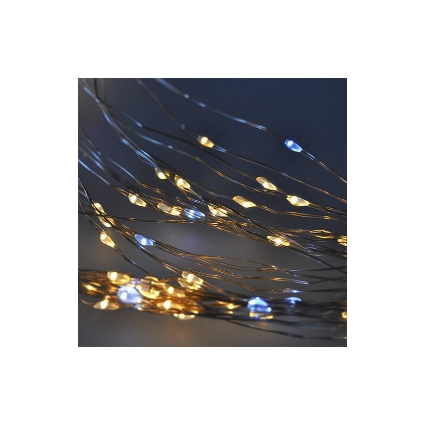 LED Χριστουγεννιάτικη φωτεινή κουρτίνα LED/3xAA