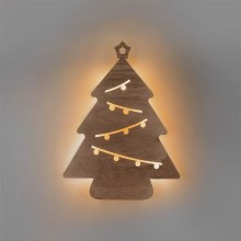 LED Χριστουγεννιάτικο διακοσμητικό LED/2xAA δέντρο ξύλινο