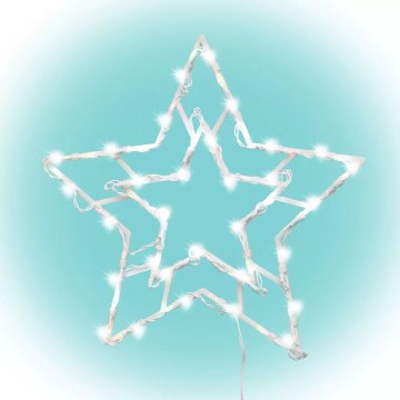 LED Χριστουγεννιάτικο διακοσμητικό παραθύρου Εξωτερικού χώρου 35xLED/230V IP44 θερμό λευκό/αστέρι