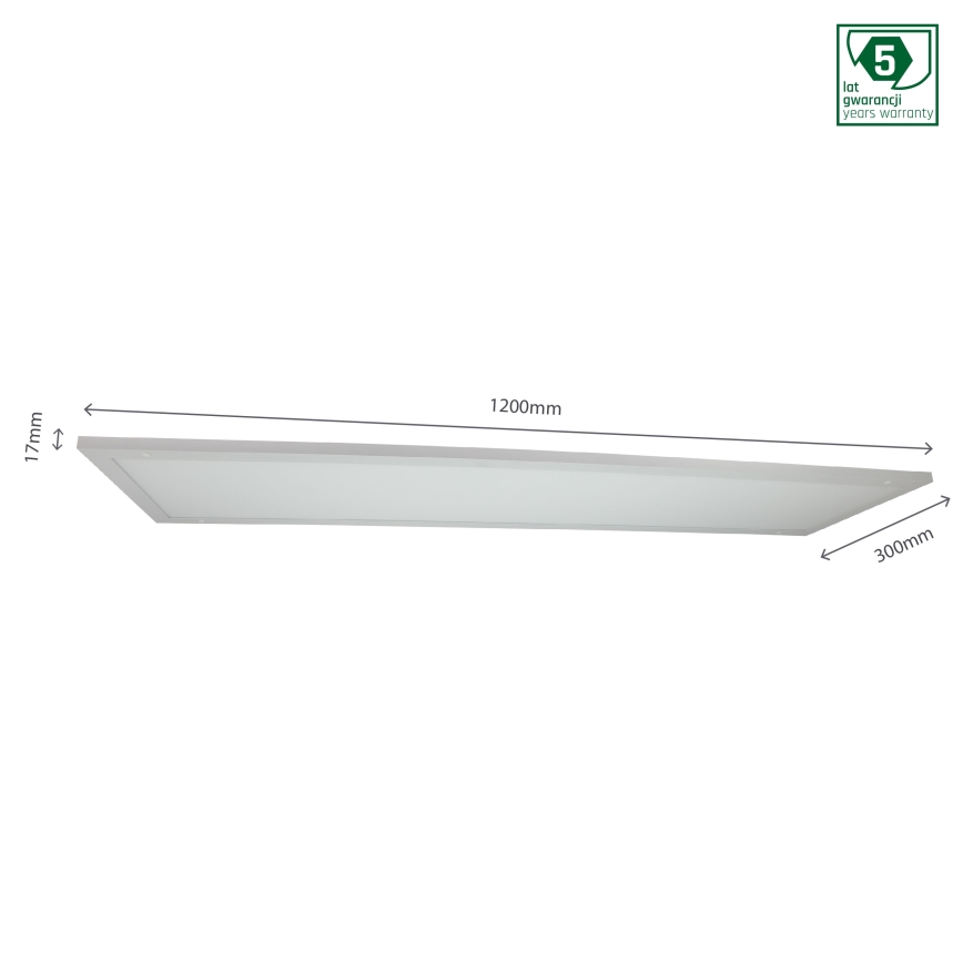 LED Χωνευτό πάνελ ALGINE DUO 2σε1 LED/30W/230V 120x30 cm