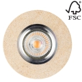 LED Χωνευτό φωτιστικό VITAR 1xGU10/5W/230V πέτρα - Πιστοποίηση FSC