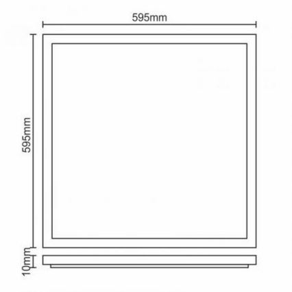 LED Χωνευτό φωτιστικό οροφής LED/40W/230V 4500K