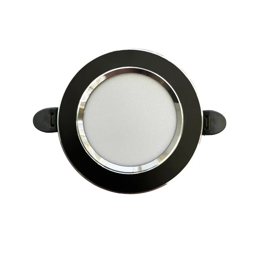 LED Χωνευτό φωτιστικό οροφής LED/7,5W/230V 4000K μαύρο/ασημί