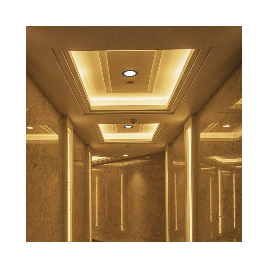 LED Χωνευτό φωτιστικό σποτ LED/12W/230V 3000/4000/6400K διάμετρος 12 cm μαύρο