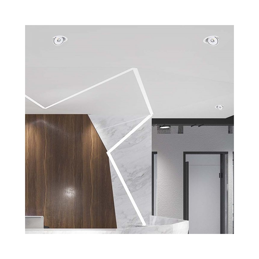 LED Χωνευτό φωτιστικό σποτ LED/20W/230V 3000/4000/6400K διάμετρος 16,5 cm λευκό