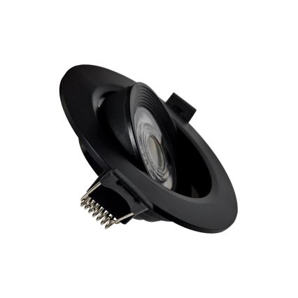 LED Χωνευτό/σταθερό φωτιστικό σποτ 2σε1 LED/5W/230V 4200K διάμετρος 9,3 cm μαύρο